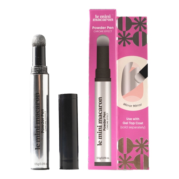Stylo Chrom&eacute; - Poudre effet miroir pour ongles, LE MINI MACARON