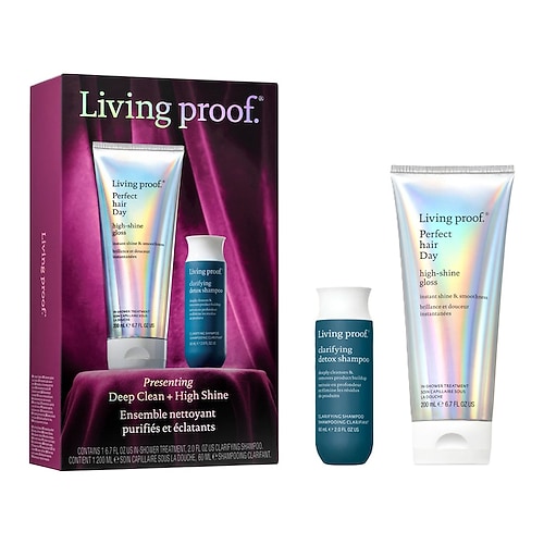 Living Proof Living Proof - Deep Clean High Shine - Σετ περιποίησης μαλλιών για καθαρισμό και λάμψη