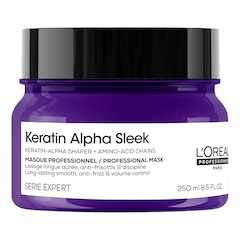 Keratin Alpha Sleek - Masca profesionala pentru păr mătăsos și anti-electrizare, L'Or&eacute;al Professionnel