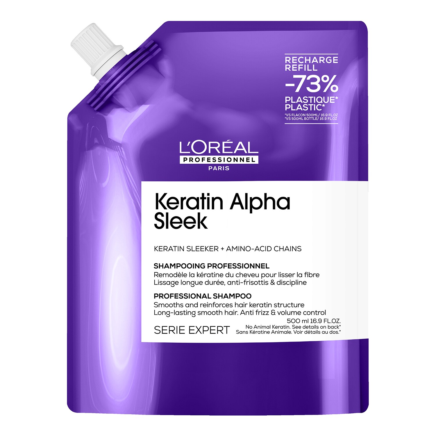 L'Oréal Professionnel - Keratin Alpha Sleek – Uhlazující šampon refill