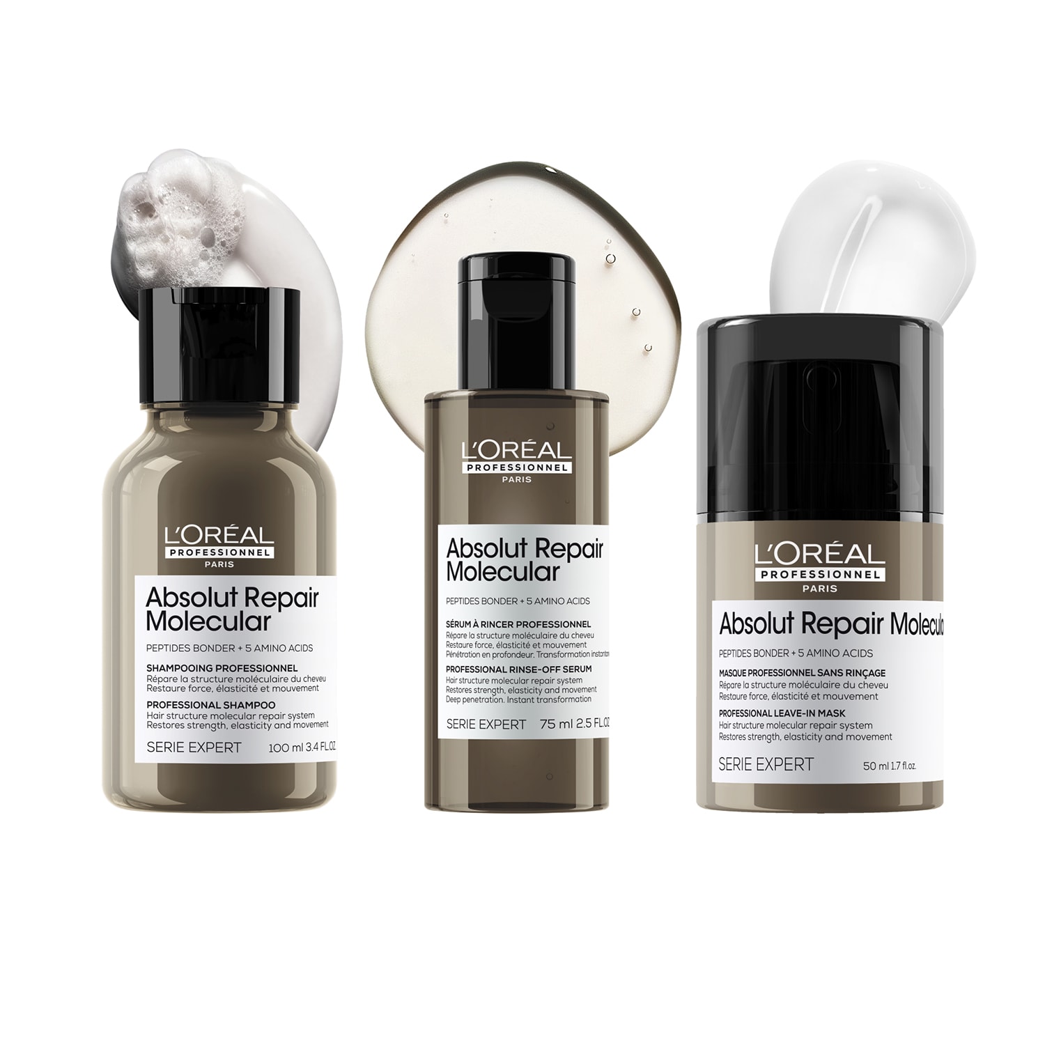 田栩宁 L’Oréal セット Set Travel Size Absolut Repair Molecular Trio - Pentru par