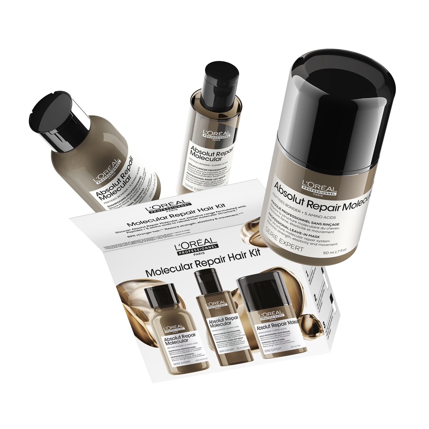 Set Travel Size Absolut Repair Molecular Trio - Pentru par