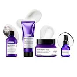 Keratin Alpha Sleek - Serum profesional pentru păr mătăsos și anti-electrizare