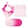 Kit de 5 serviettes démaquillantes réutilisables