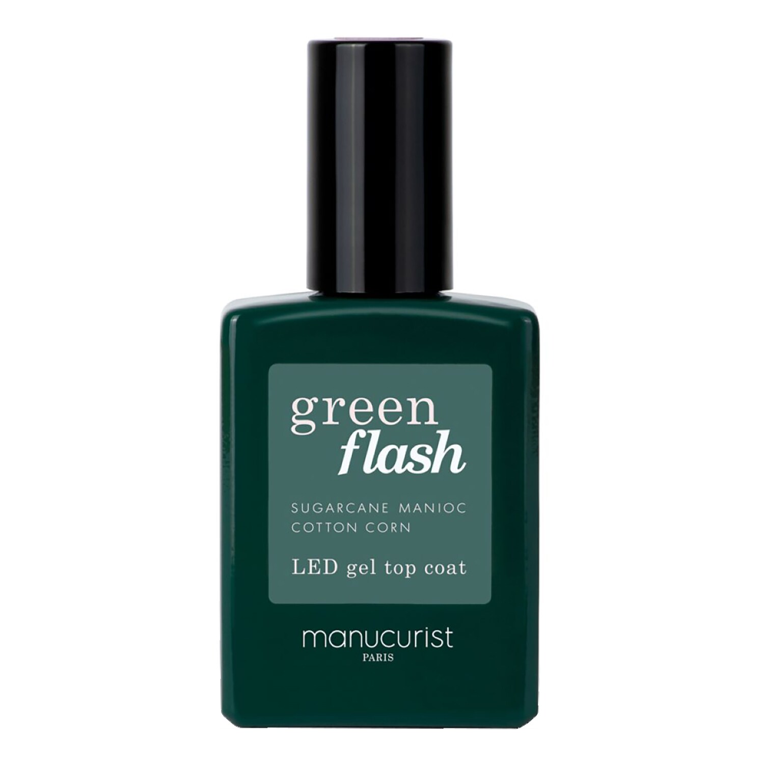 Manucurist Green Flash Top Coat LED gel na nehty 15 ml