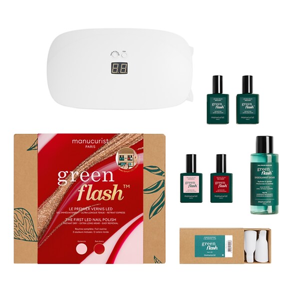 GREEN FLASH GIFT SET HORTENCIA RED CHERRY - 2 COLOURS SET, Manucurist