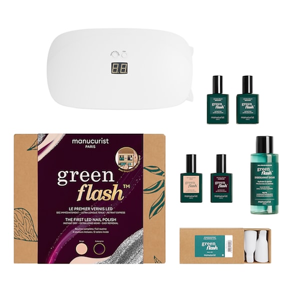 Green Flash Beige Aubergine - Set 2 culori, Manucurist