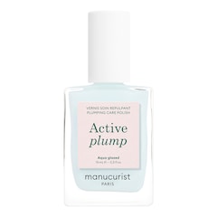 Active Plump Aqua Glazed - Vernis soin repulpant aux reflets bleu holographique, MANUCURIST