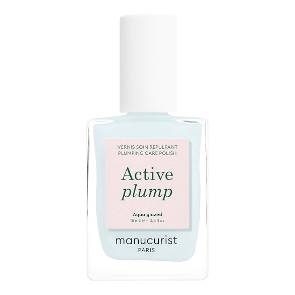 Active Plump Aqua Glazed - Vernis soin repulpant aux reflets bleu holographique, MANUCURIST
