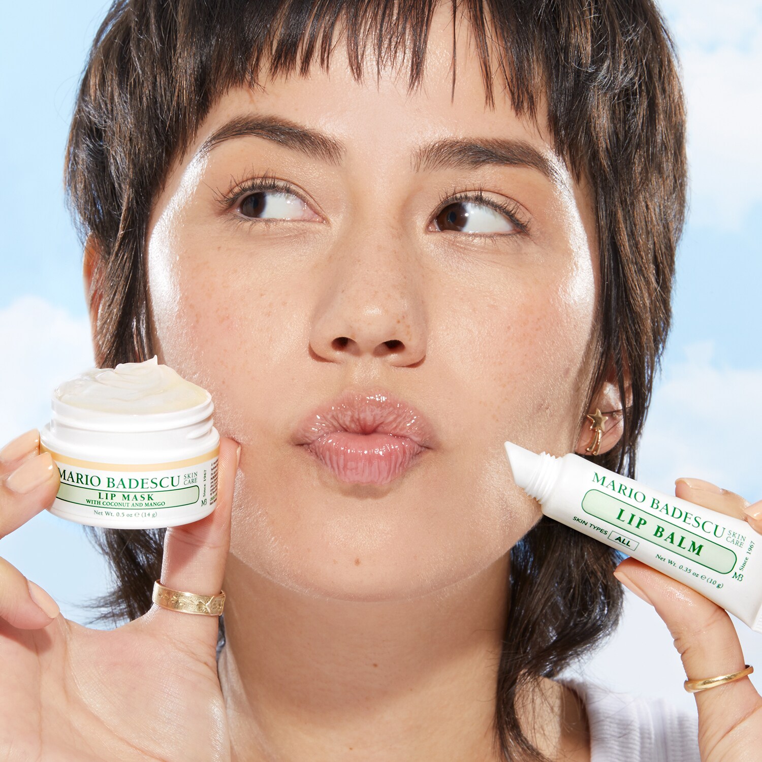 Lippenmaske mit Kokosnuss und Mango - spendet Feuchtigkeit und polstert ...