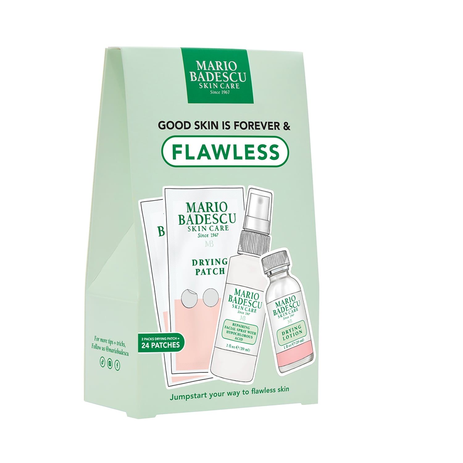 【MariO 】Dermatology スキンケアセット Flawless – Yüz bakım seti | MARIO BADESCU ≡ SEPHORA