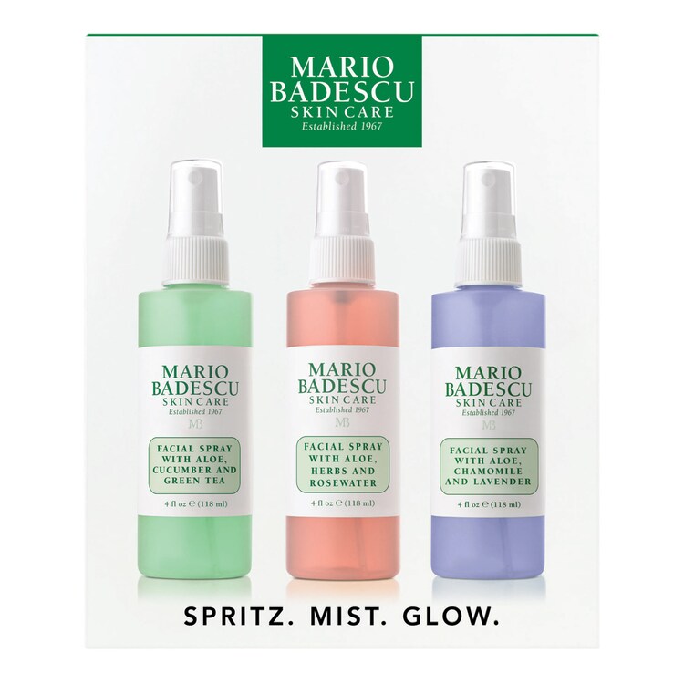 Spritz Mist Glow - Kit Trio sprays visage à l'aloe vera