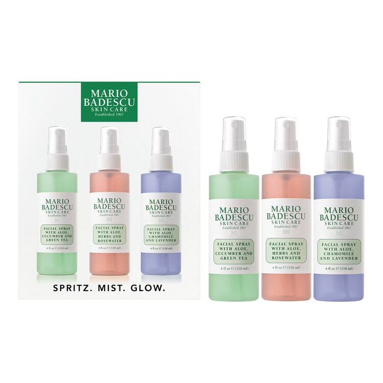 Spritz Mist Glow - Kit Trio sprays visage à l'aloe vera