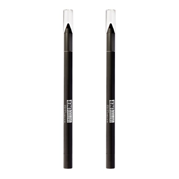 Tattoo Pencil Black Double Pack, MAYBELLINE