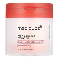 Red Succinic Peeling Pad - Dischetti viso anti-imperfezioni, MEDICUBE