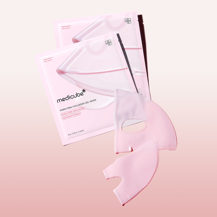 PDRN Pink Collagen Gel Mask - Máscara de rosto hidratante e regeneradora em gel