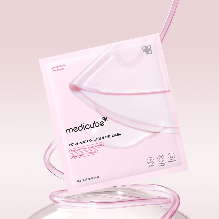 PDRN Pink Collagen Gel Mask - Máscara de rosto hidratante e regeneradora em gel