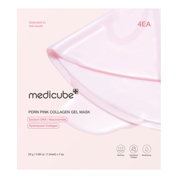 Medicube - Pdrn Pink Collagen Gel Mask - Maschera Viso In Gel Idratante Rigenerante - pdrn Pink Collagen Gel Mask (4ea) - Donna