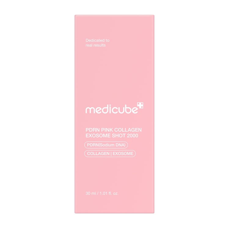 PDRN Pink Collagen Exosome Shot 2000 - Siero viso illuminante ed elasticizzante