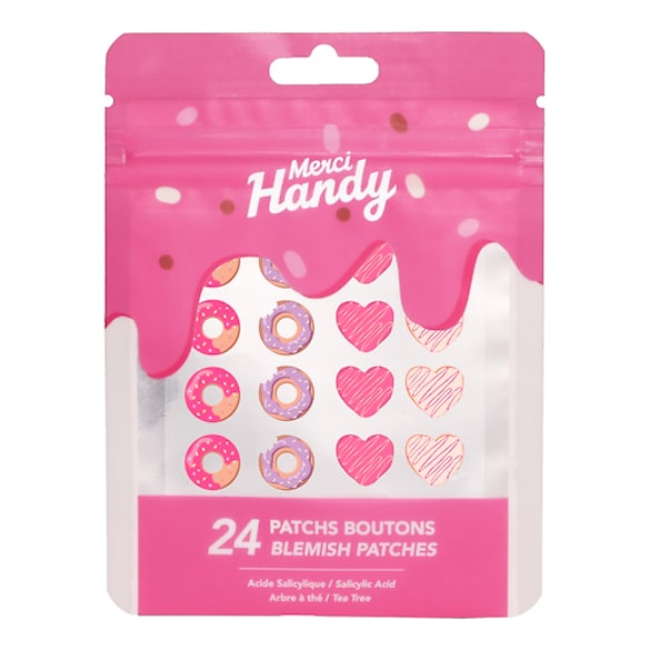 24 Patchs Boutons Donut - Absorvem o sebo, Merci Handy