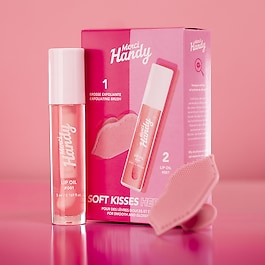 Kit Soft Kisses Heroes - Olio per labbra e spazzola esfoliante