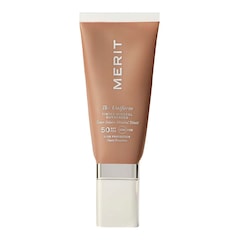 The Uniform - Fluido solare minerale colorato SPF 50, MERIT BEAUTY