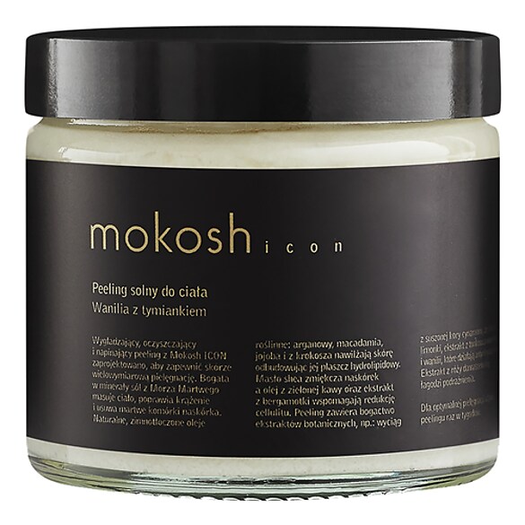 Peeling solny Mokosh ICON - Wanilia z tymiankiem, MOKOSH