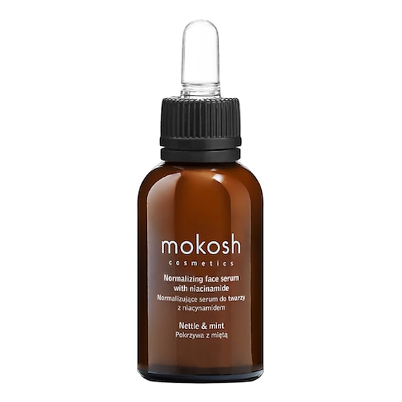 Pokrzywa z miętą - Normalizujące serum z niacynamidem , MOKOSH