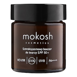 Szerokopasmowy booster do twarzy SPF 50+