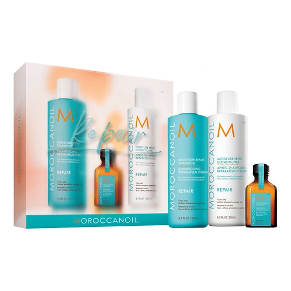 Æske med plejeprodukter - Æske til beskadiget hår, MOROCCANOIL