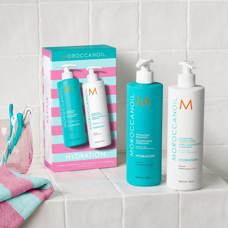 Coffret cheveux Hydration - Shampoing et après-shampoing hydratants