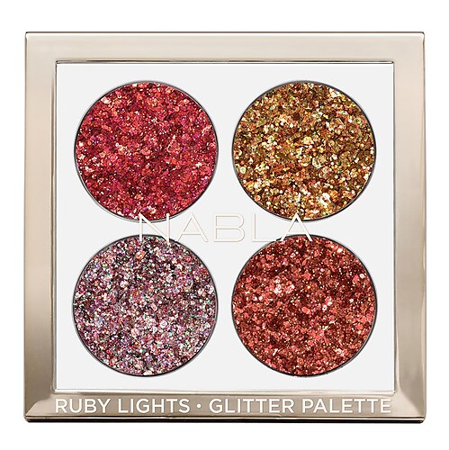 NABLA - Ruby Lights Glitter Palette – Paletka očních stínů