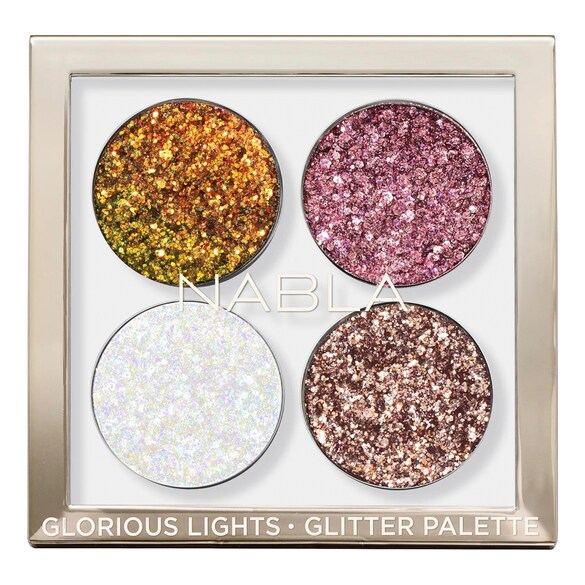 Glorious Lights Glitter Palette – Paletka očních stínů, NABLA
