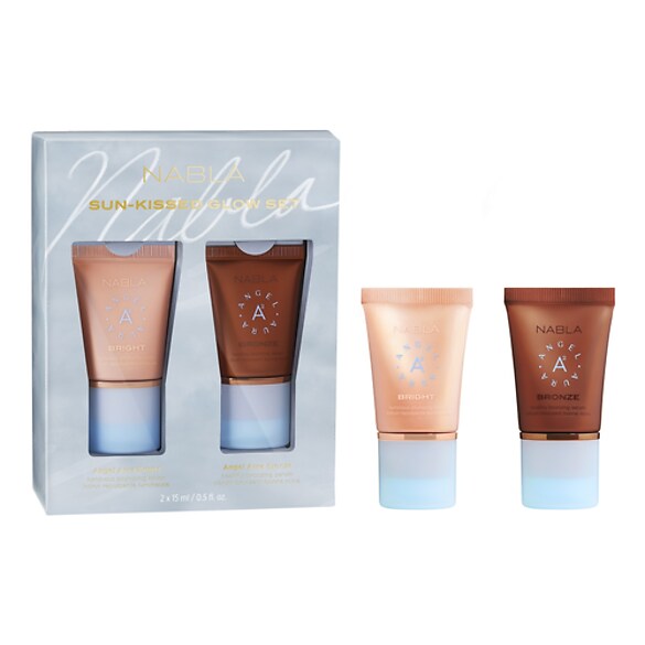 SUN-KISSED GLOW SET - Zestaw Liquid Glow & Bronzer, NABLA