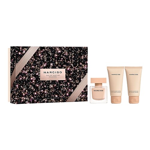 Narciso Rodriguez - Narciso Poudree - Xmas Set EDP with body lotion and shower gel | 7.44927e+09 -coffret narciso ml noel