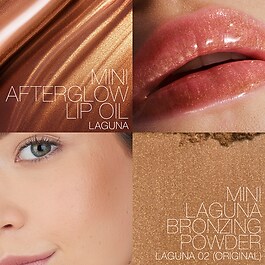 Mini Laguna Bronzer & Lip Oil Duo - Puder brązujący i olejek do ust