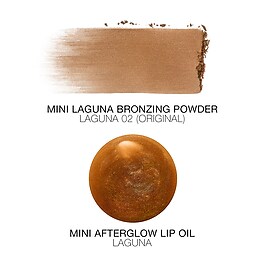 Mini Laguna Bronzer & Lip Oil Duo - Puder brązujący i olejek do ust