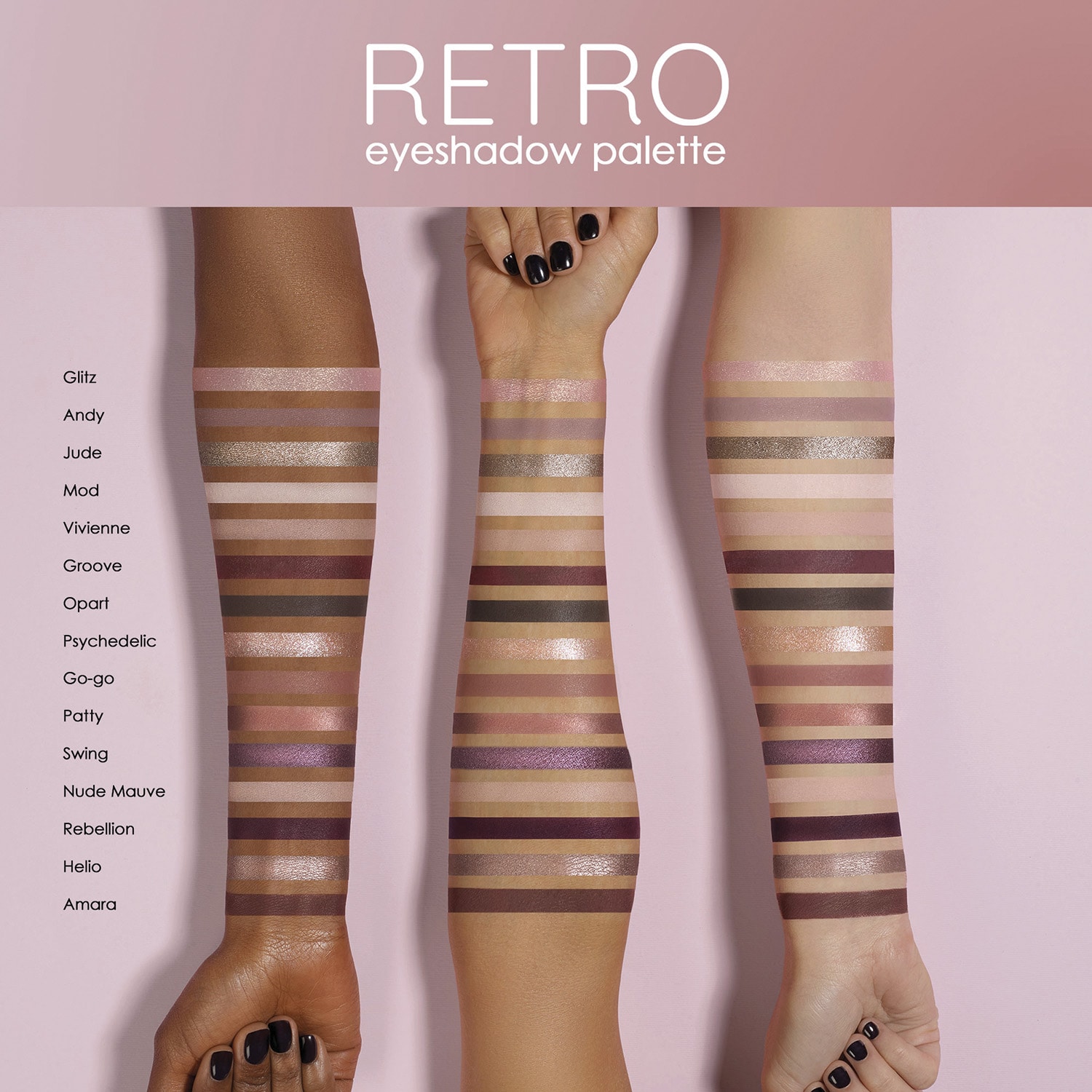 Retro palette - Paleta cieni do powiek i NATASHA DENONA
