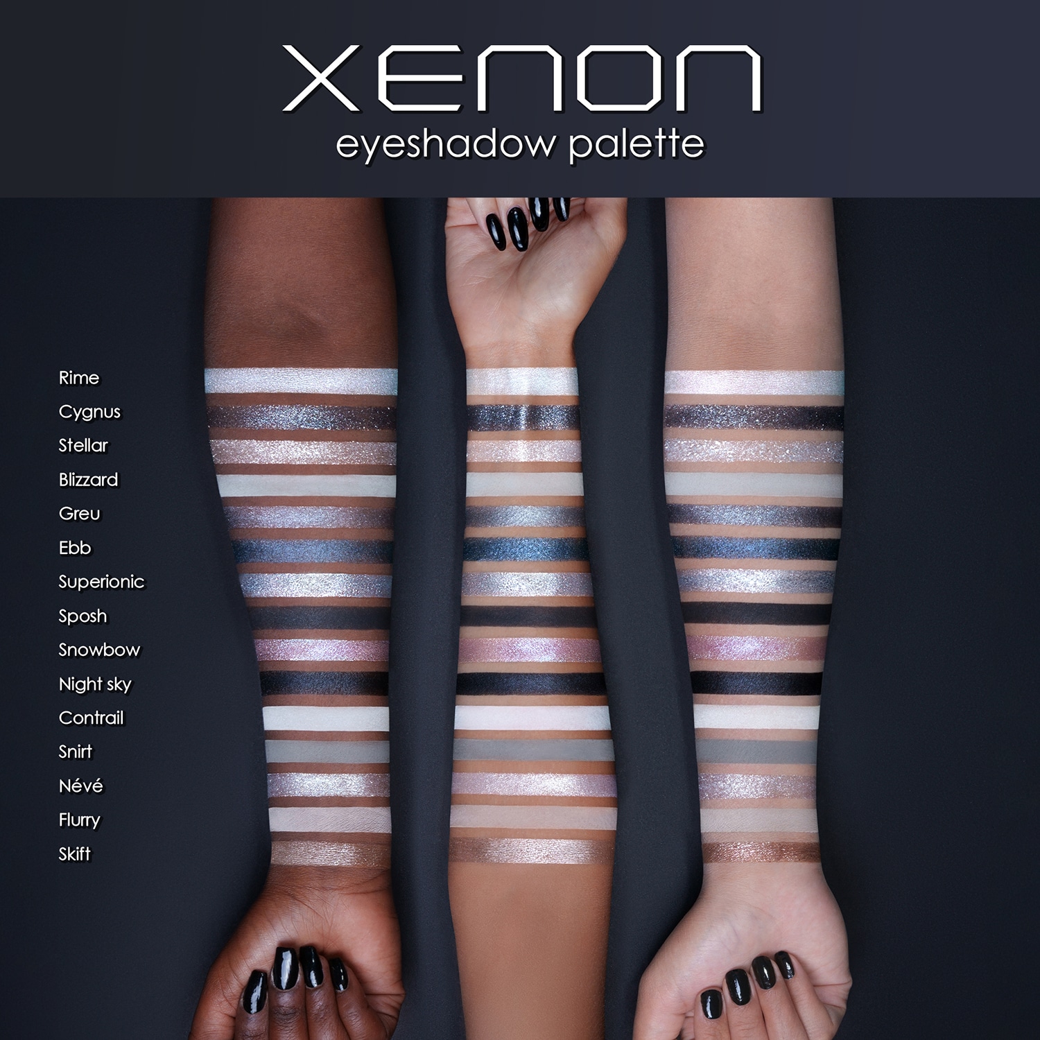 NATASHA DENONA XENON PALETTE アイシャドウパレット Xenon Palette - Paleta cieni do powiek i NATASHA DENONA