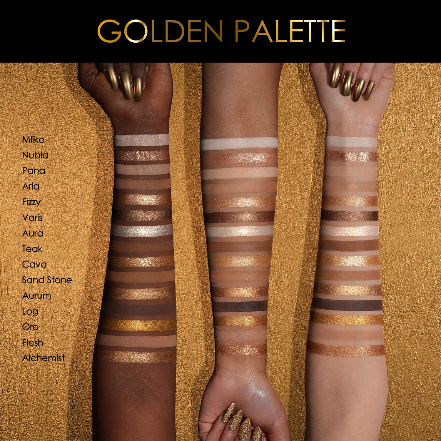 Golden Palette - Paleta cieni do powiek i NATASHA DENONA