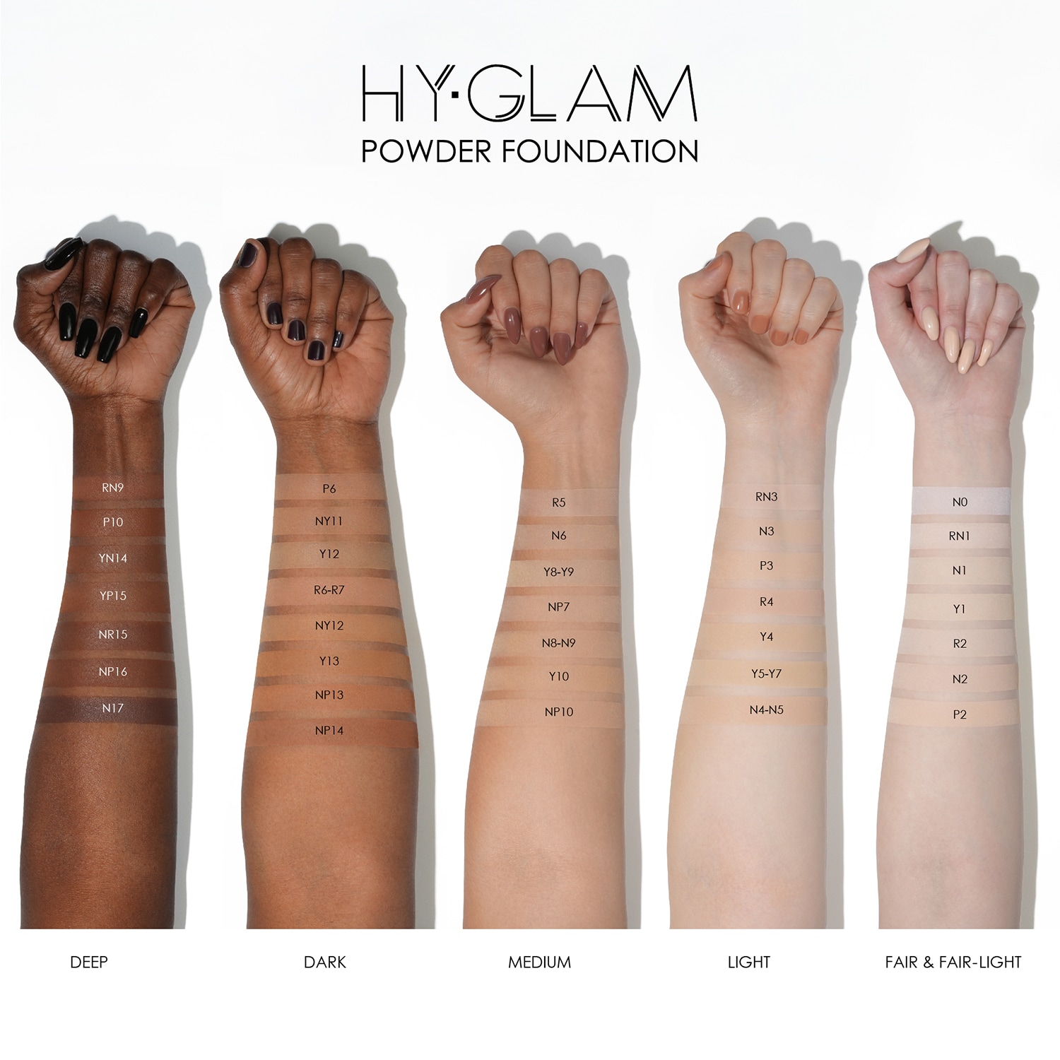 HY-GLAM powder foundation Refill - Fond de ten in pudra, rezerva