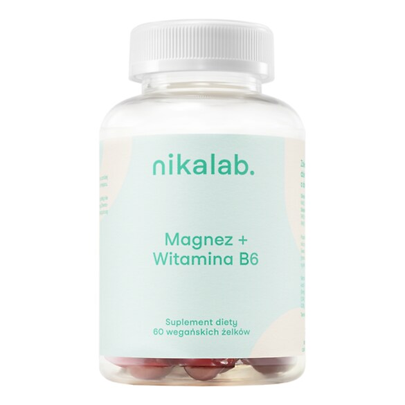 Magnez + Witamina B6 (żelki), NIKALAB