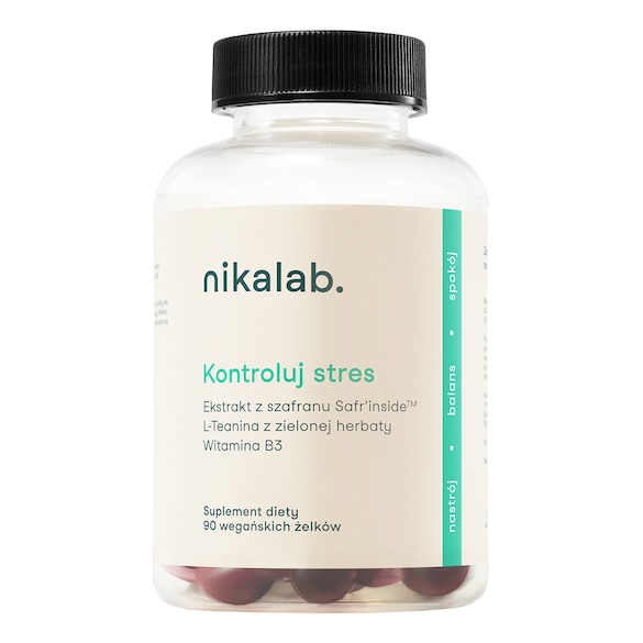 Kontroluj stres - Suplement diety/90 żelk&oacute;w, NIKALAB