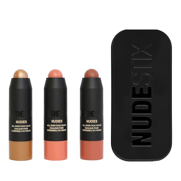Mini Nudies Blush, Bronze, Glow Kit - Cofanetto Formato Viaggio, NUDESTIX