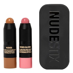 Pink Blush & Nude Bronze - Mini Krem ​​Stick ikilisi, NUDESTIX