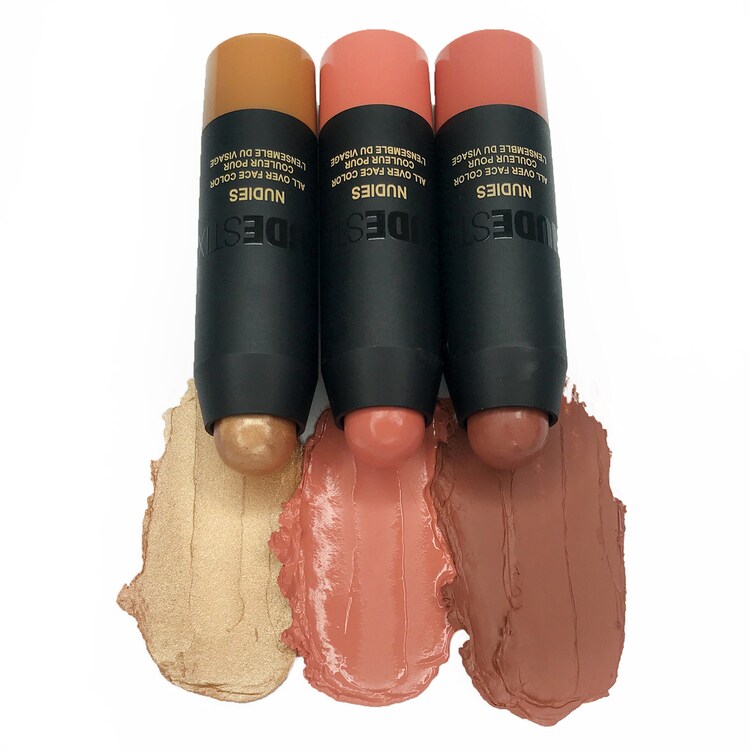 Mini Nudies Blush, Bronze, Glow Kit - Coffret maquillage yeux, lèvres et teint