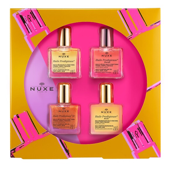 La collection iconique Huile Prodigieuse® - Coffret Noël Soin Corps, NUXE