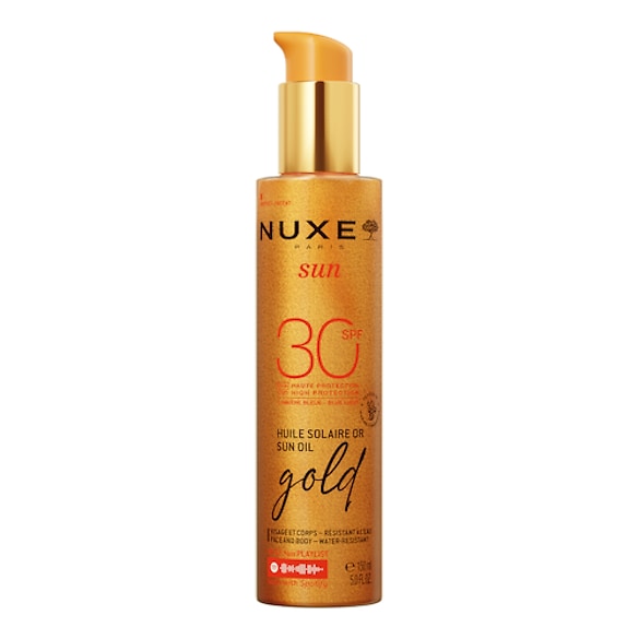 Nuxe Sun - Aceite Bronceador Gold Rostro y Cuerpo SPF 30, Nuxe