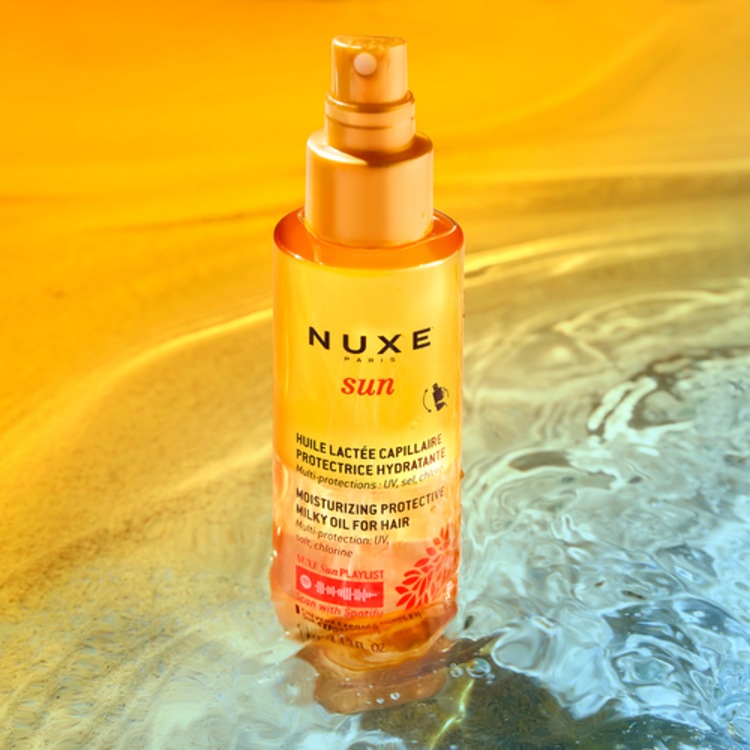 Nuxe Sun - Huile Lactée Capillaire Protectrice Hydratante