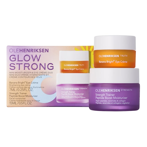 Glow Strong Set – duet krem nawilżający + krem pod oczy, OLEHENRIKSEN
